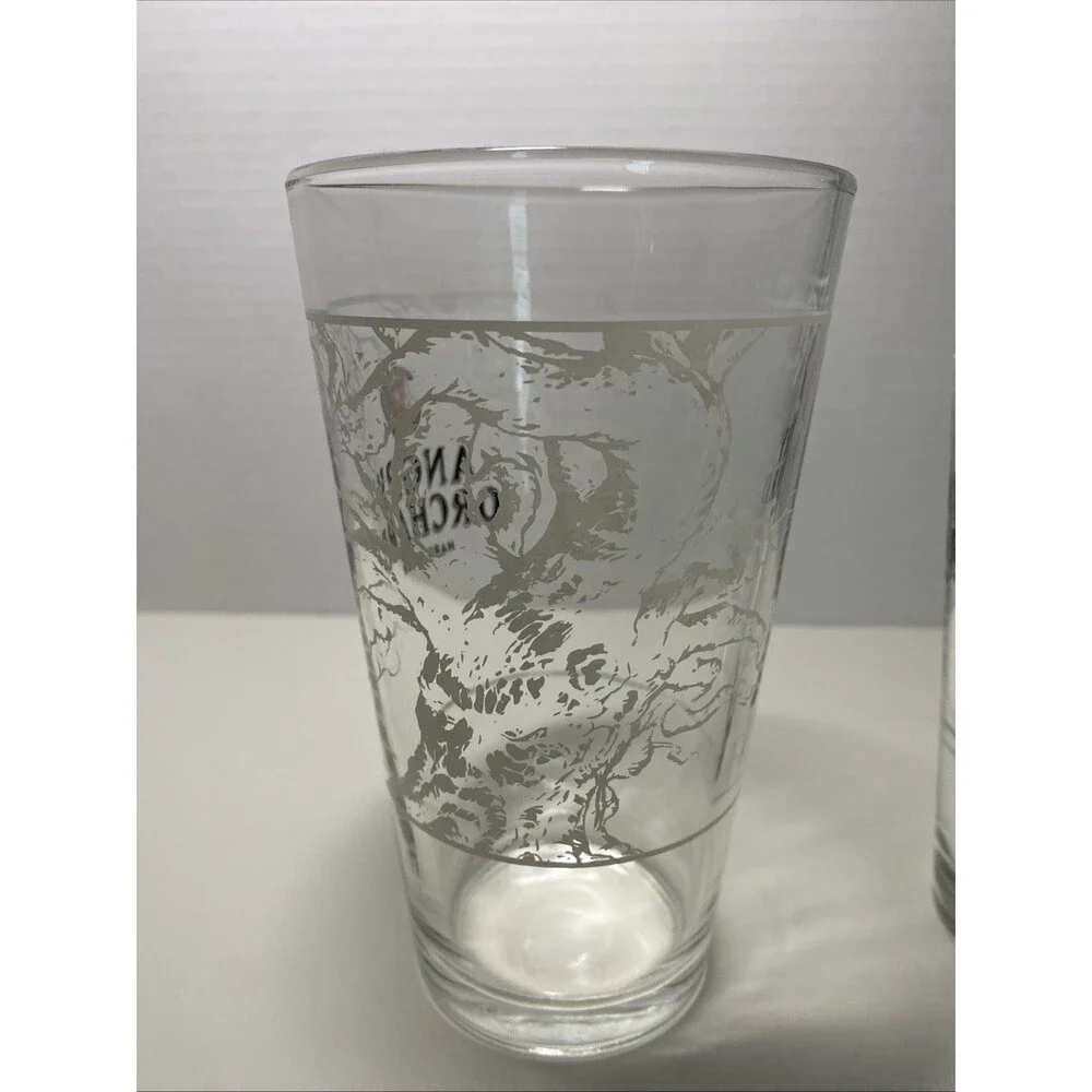 LOT OF 2 Angry Orchard Hard‎ Cider 16 oz Craft Beer Pint Glass